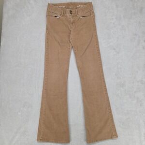 Gap Pants Womens 26 Perfect Boot Brown Corduroy Bootcut Stretch Casual Khakis